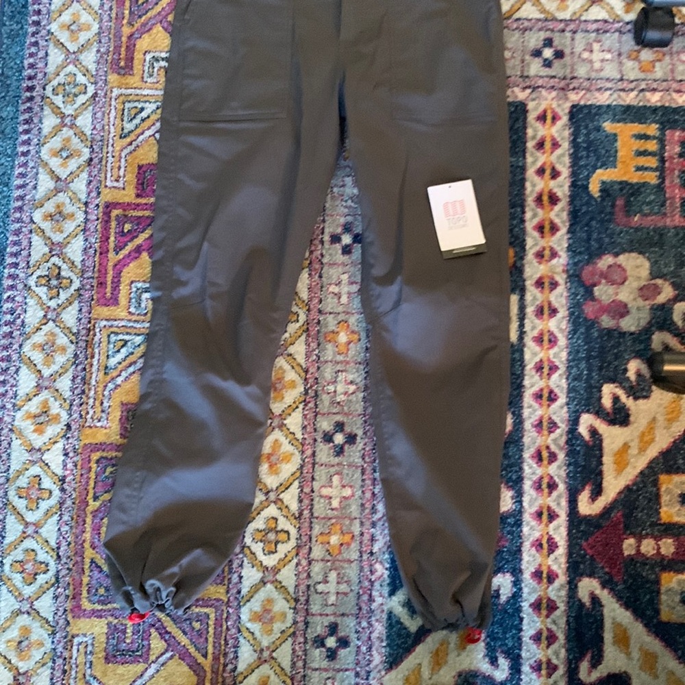 Topo designs: global pants, size 32, charcoal color